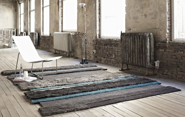 true blue rag rug